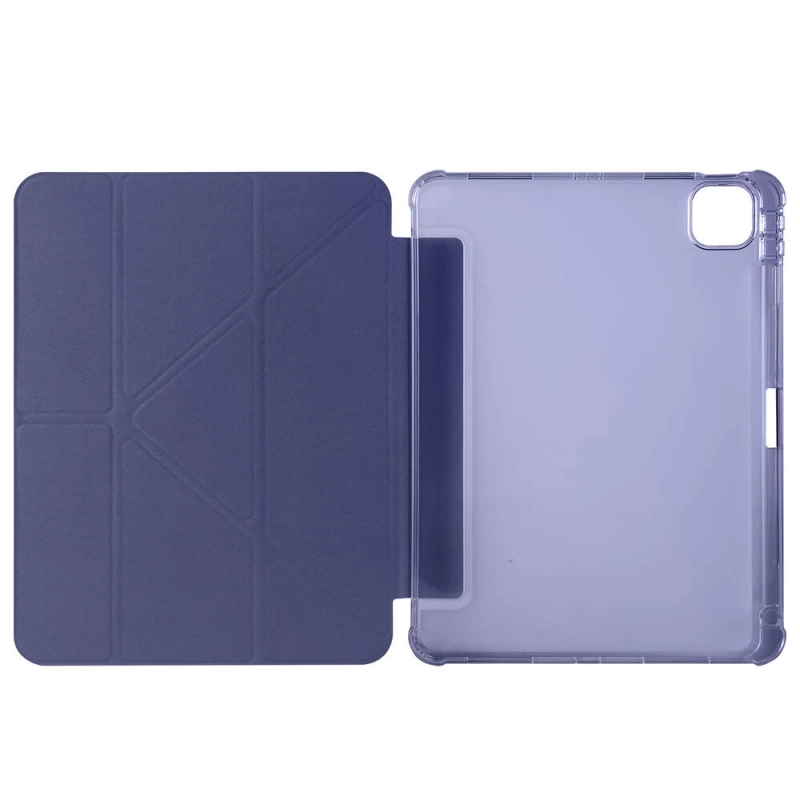 Apple iPad Air 11 2024 Kılıf Zore Tri Folding Kalem Bölmeli Standlı Kılıf