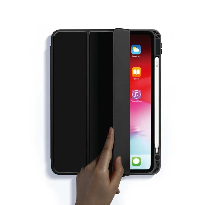 Apple iPad Air 11 2025 M3 Kılıf Zore Nort Arkası Şeffaf Standlı Kılıf