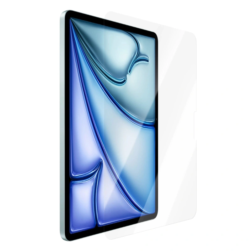 Apple iPad Air 13 2024 CaseWorld Steel Shield Serisi Temperli Cam Ekran Koruyucu + Uygulama Aparatı