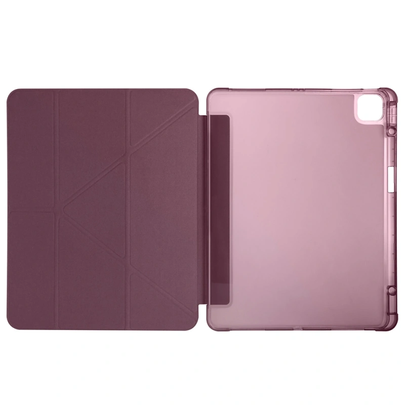 Apple iPad Air 13 2024 Kılıf Zore Tri Folding Kalem Bölmeli Standlı Kılıf