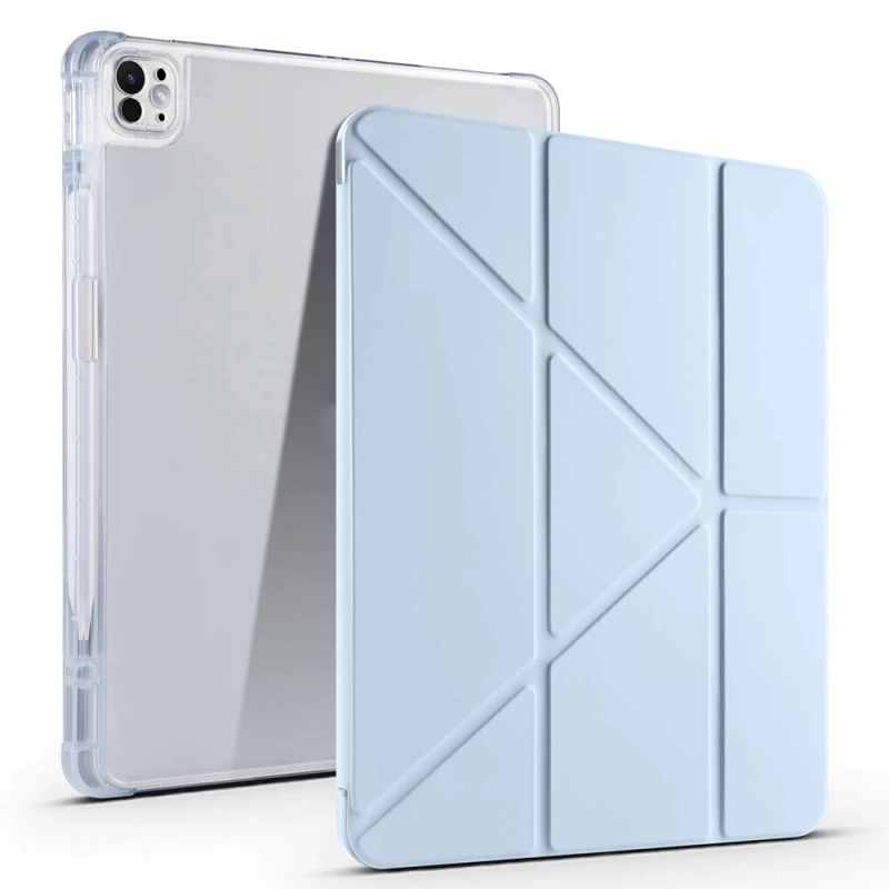 Apple iPad Air 13 2025 M3 Kılıf Zore Tri Folding Kalem Bölmeli Standlı Kılıf