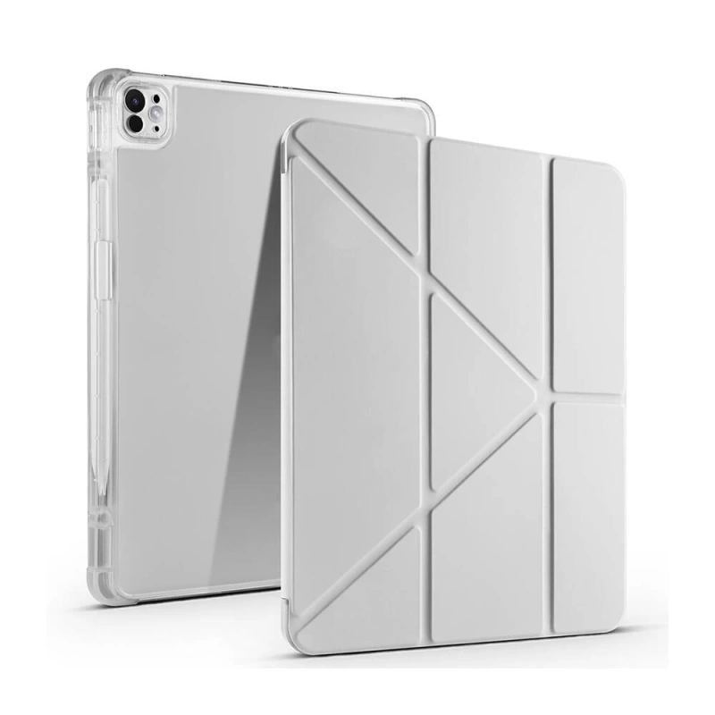 Apple iPad Air 13 2025 M3 Kılıf Zore Tri Folding Kalem Bölmeli Standlı Kılıf