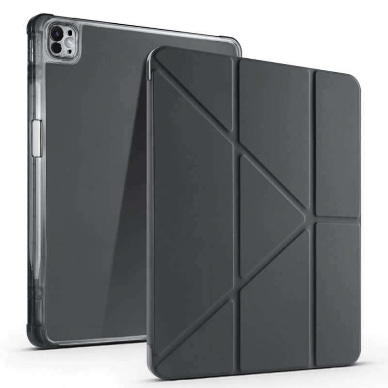 Apple iPad Air 13 2025 M3 Kılıf Zore Tri Folding Kalem Bölmeli Standlı Kılıf