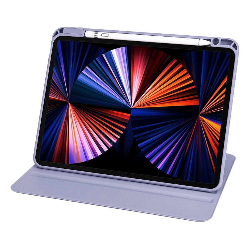 Apple iPad Pro 11 2021 (3.Nesil) Kılıf Zore Termik Kalem Bölmeli Dönebilen Standlı Kılıf
