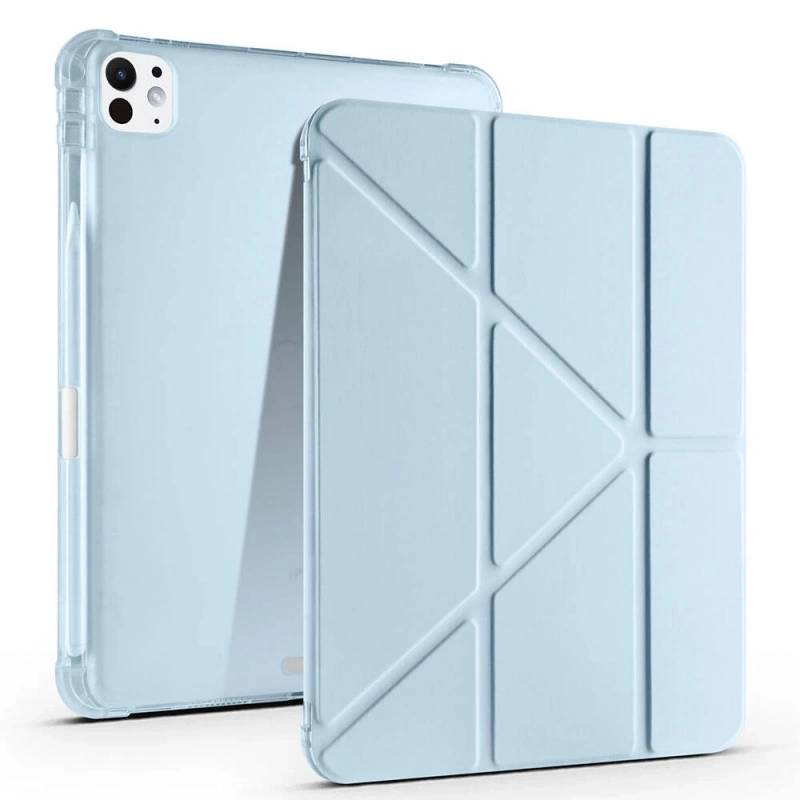 Apple iPad Pro 11 2025 M5 Kılıf Zore Tri Folding Kalem Bölmeli Standlı Kılıf
