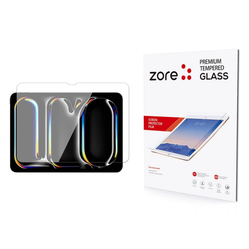 Apple iPad Pro 11 2025 M5 Zore Temperli Cam Ekran Koruyucu