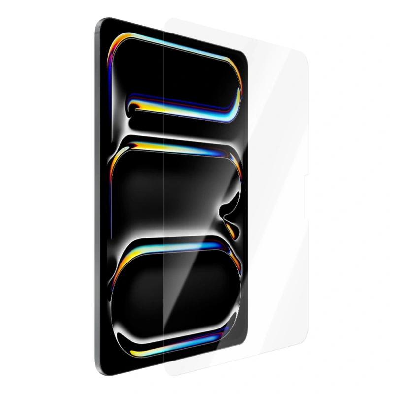 Apple iPad Pro 13 2025 M5 CaseWorld Steel Shield Serisi Temperli Cam Ekran Koruyucu + Uygulama Aparatı