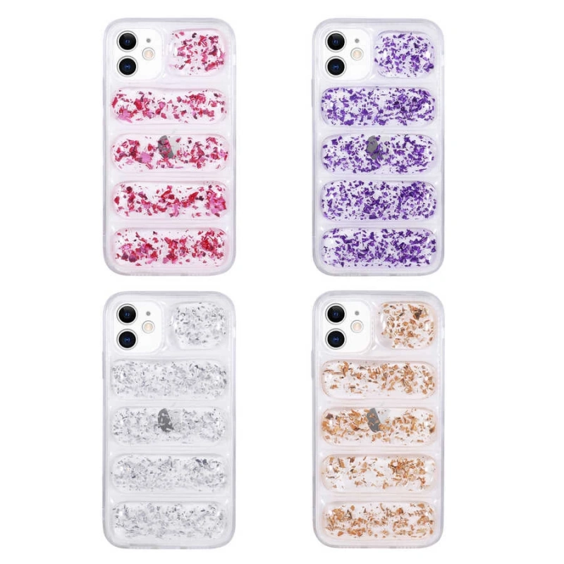 Apple iPhone 11 Kılıf Kamera Korumalı Simli Airbagli Zore Dalga Kapak