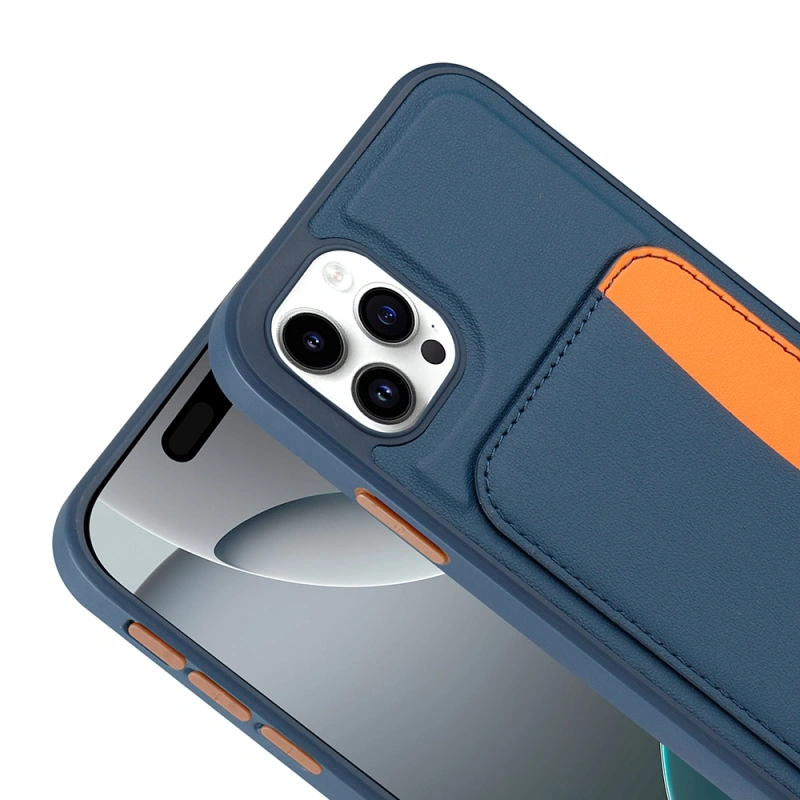 Apple iPhone 11 Kılıf Kartlıklı Zore X-Kart Silikon Kapak