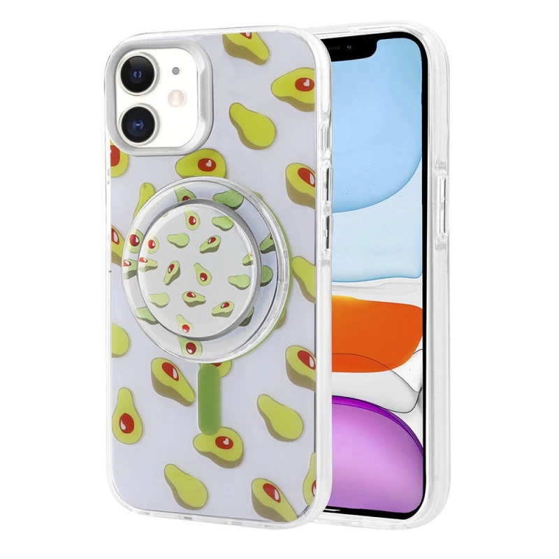 Apple iPhone 11 Kılıf M-safe Şarj Özellikli Tak-Çıkar Pop Soketli Zore Tiktok Kapak