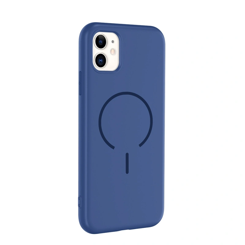 Apple iPhone 11 Kılıf M-safe Şarj Özellikli Zore Meta Kapak
