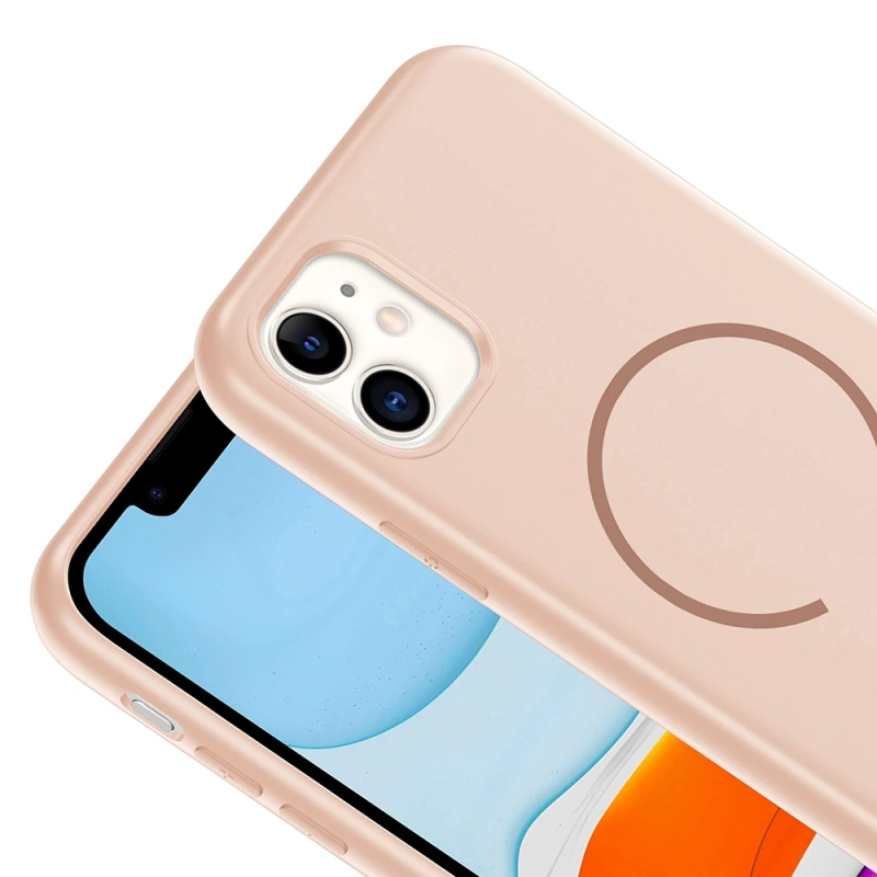 Apple iPhone 11 Kılıf M-safe Şarj Özellikli Zore Meta Kapak