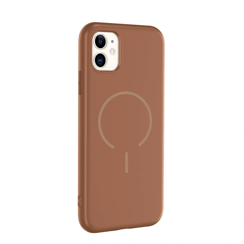 Apple iPhone 11 Kılıf M-safe Şarj Özellikli Zore Meta Kapak