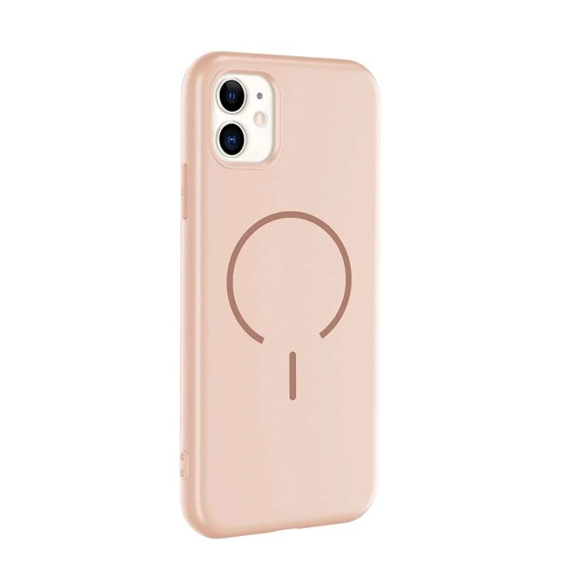 Apple iPhone 11 Kılıf M-safe Şarj Özellikli Zore Meta Kapak