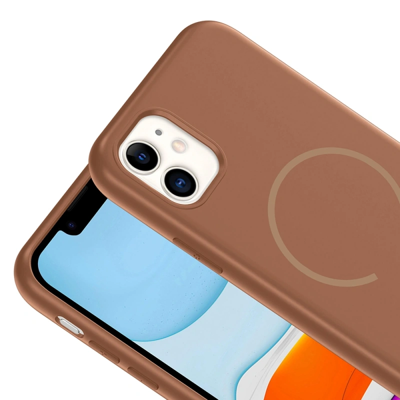 Apple iPhone 11 Kılıf M-safe Şarj Özellikli Zore Meta Kapak
