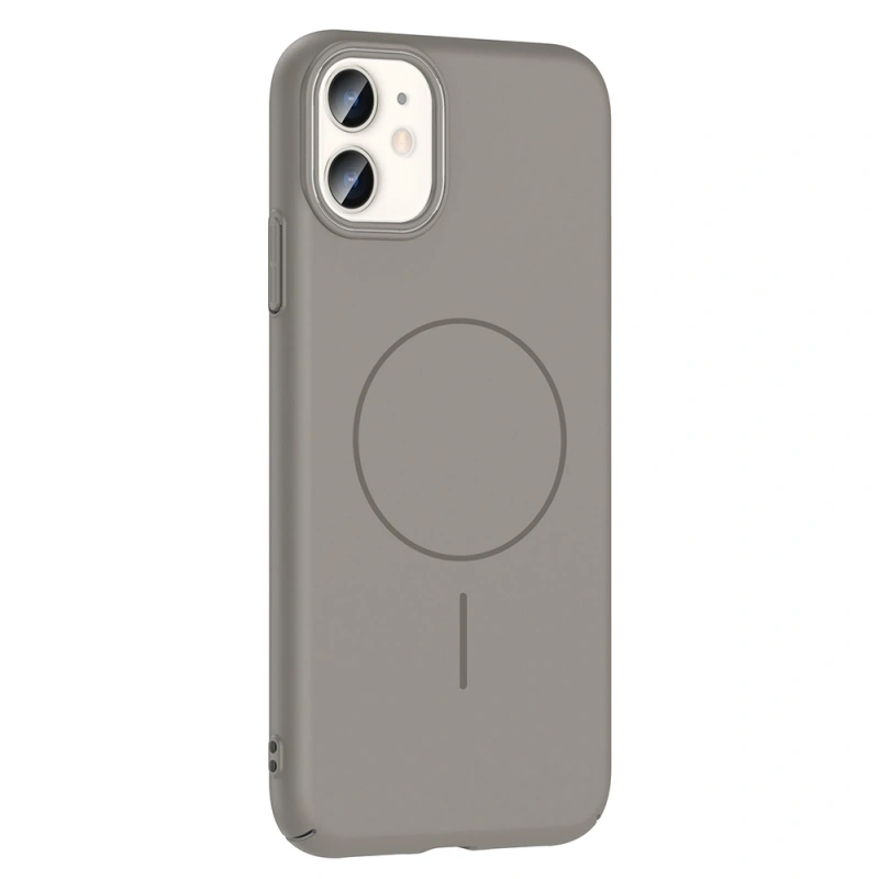 Apple iPhone 11 Kılıf M-safe Şarj Özellikli Zore Ruby Sert Kapak
