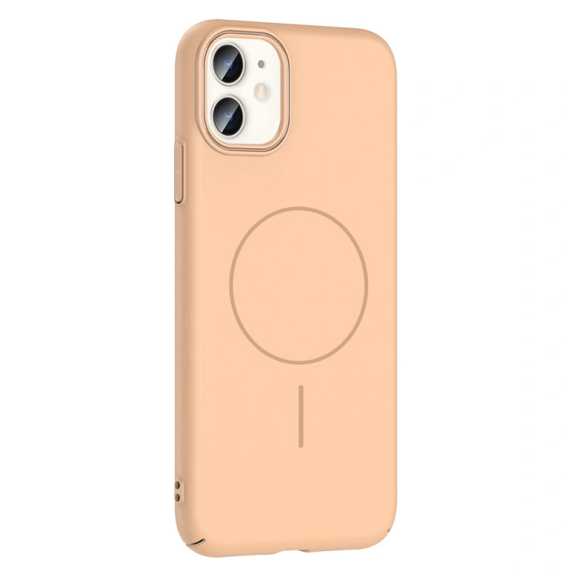 Apple iPhone 11 Kılıf M-safe Şarj Özellikli Zore Ruby Sert Kapak