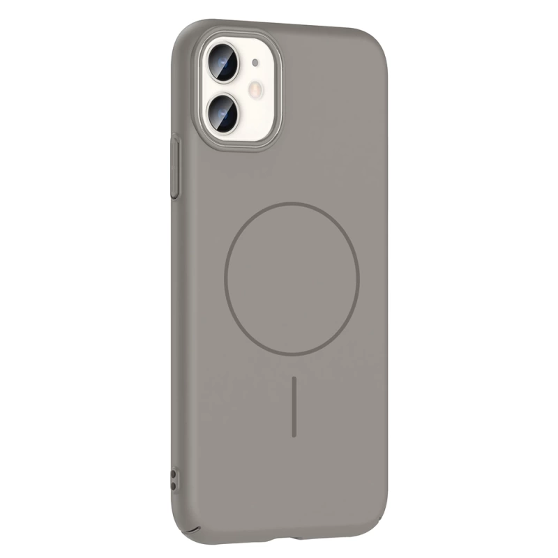 Apple iPhone 11 Kılıf M-safe Şarj Özellikli Zore Ruby Sert Kapak