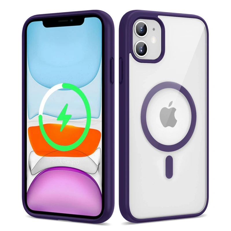 Apple iPhone 11 Kılıf M-safe Wireless Şarj Özellikli Silikon Zore Ege Kapak