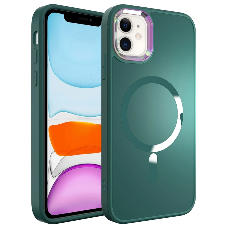 Apple iPhone 11 Kılıf M-safe Wireless Şarj Özellikli Zore Stil Kapak