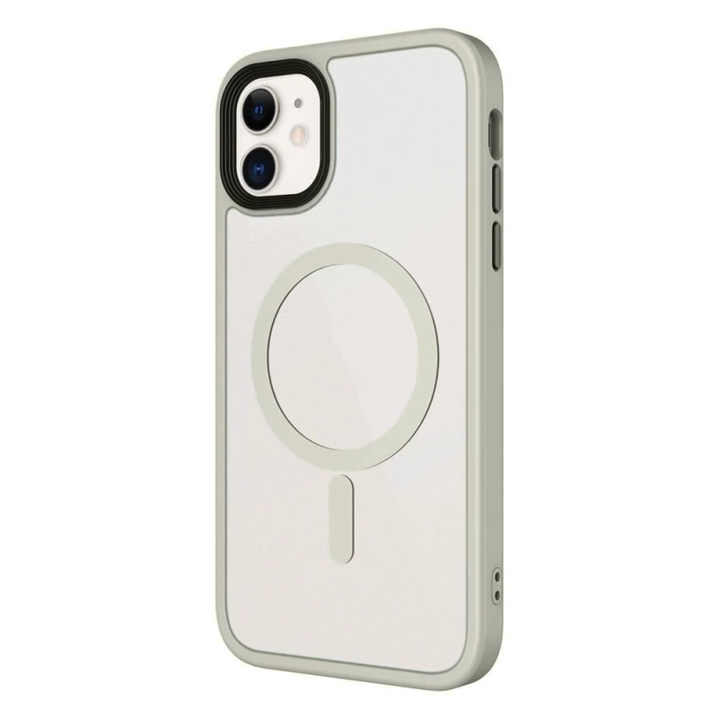Apple iPhone 11 Kılıf Mat Arka Yüzey Wireless Şarj Özellikli Zore Flet M-safe Kapak