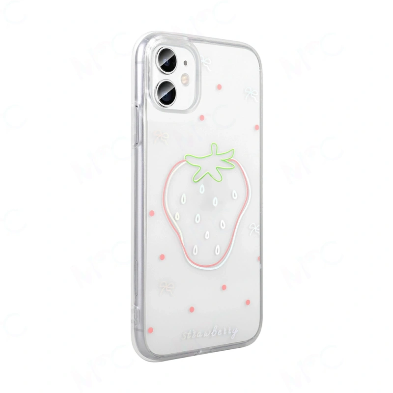 Apple iPhone 11 Kılıf Şeffaf Figürlü Zore Folk Sert Kapak