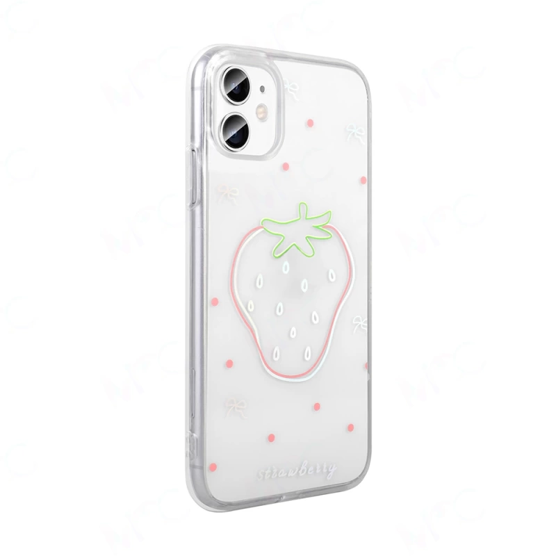 Apple iPhone 11 Kılıf Şeffaf Figürlü Zore Folk Sert Kapak