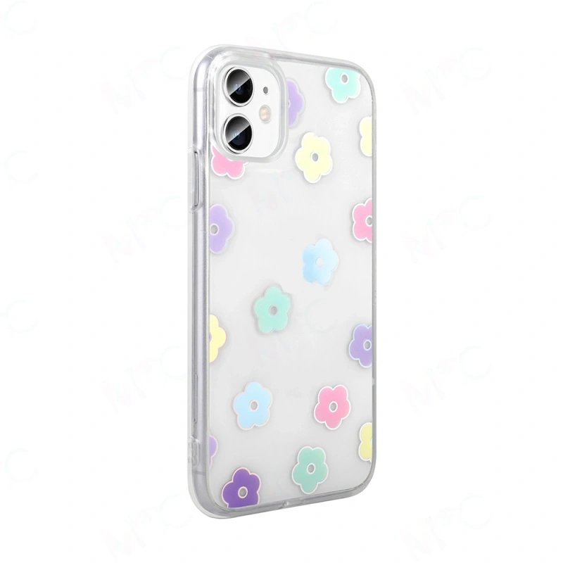 Apple iPhone 11 Kılıf Şeffaf Figürlü Zore Folk Sert Kapak