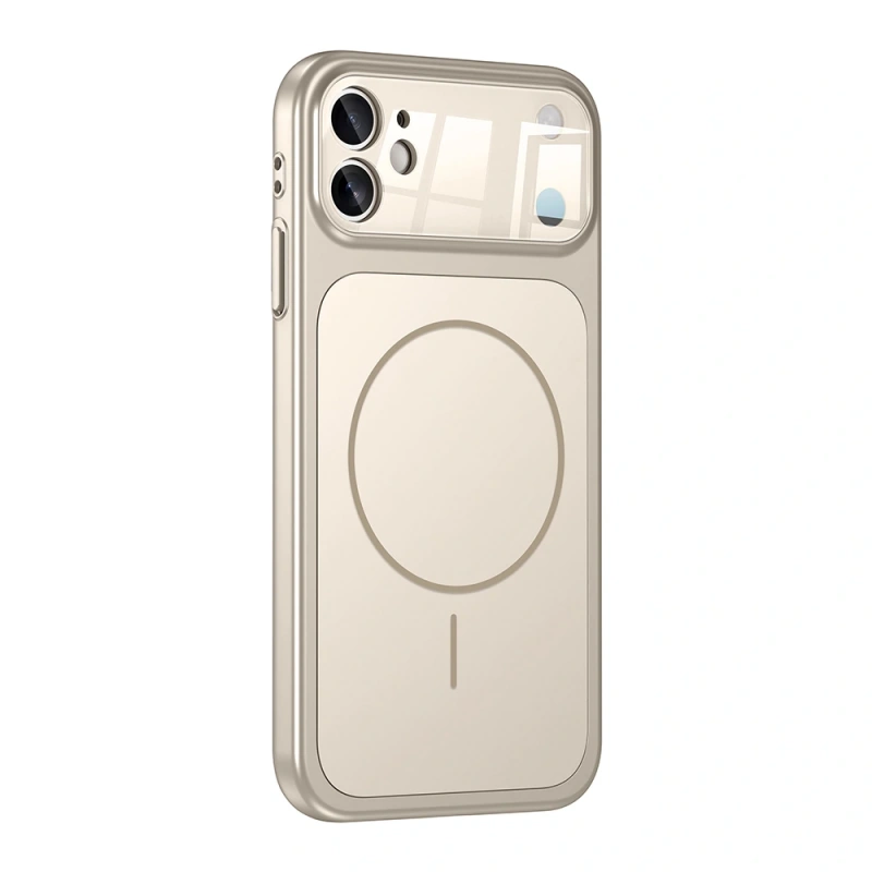 Apple iPhone 11 Kılıf Zore M-Safe Şarj Özellikli Kamera Korumalı Formen Kapak