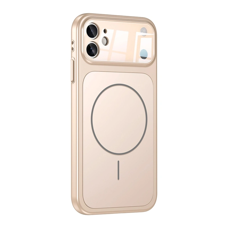 Apple iPhone 11 Kılıf Zore M-Safe Şarj Özellikli Kamera Korumalı Formen Kapak