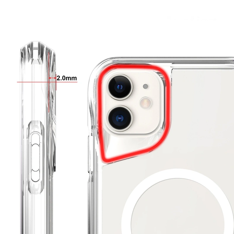Apple iPhone 11 Kılıf Zore M-safe Şarj Özellikli T-Max M-safe Kapak