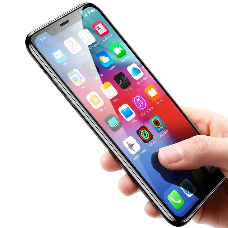 Apple iPhone 11 Pro Max Zore Kenarları Kırılmaya Dayanıklı Cam Ekran Koruyucu