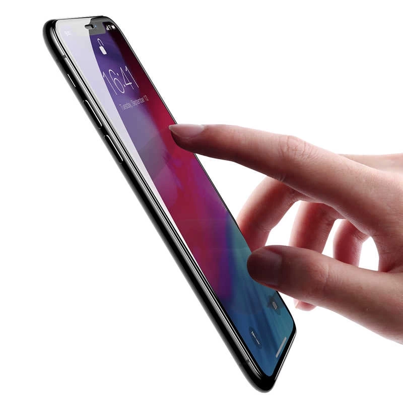 Apple iPhone 11 Pro Max Zore Kenarları Kırılmaya Dayanıklı Cam Ekran Koruyucu