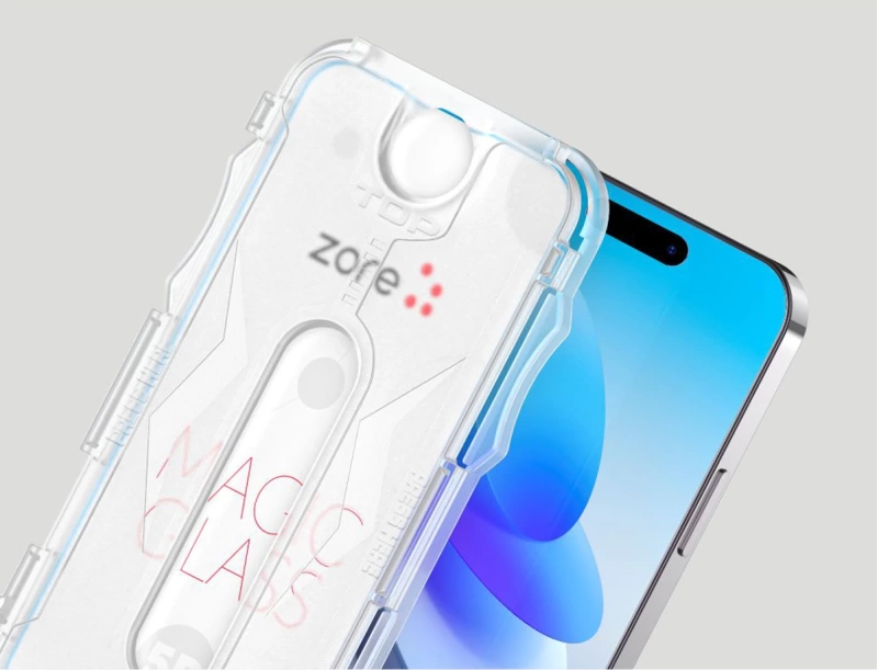 Apple iPhone 11 Zore Kolay Uygulama Aparatlı 5D Magic Glass Cam Ekran Koruyucu