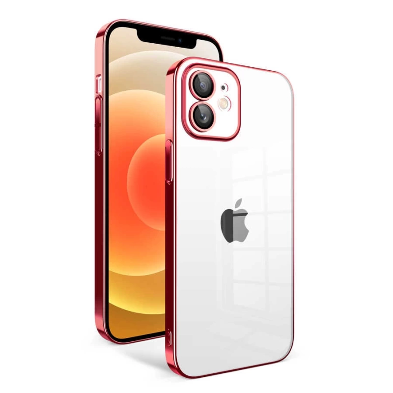 Apple iPhone 12 Kılıf Kamera Korumalı Renkli Çerçeveli Zore Garaj Kapak