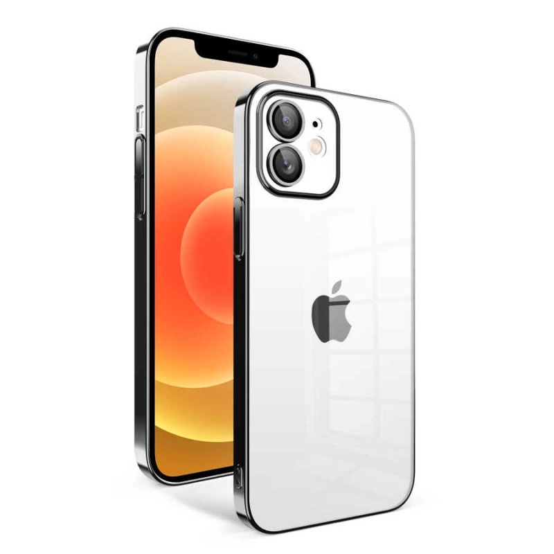Apple iPhone 12 Kılıf Kamera Korumalı Renkli Çerçeveli Zore Garaj Kapak
