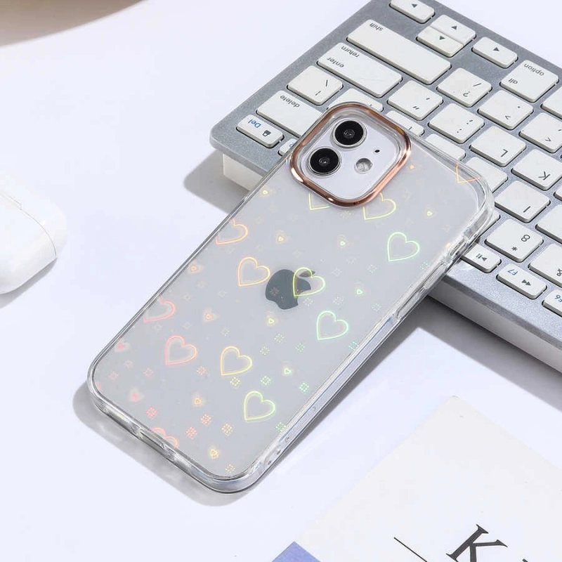 Apple iPhone 12 Kılıf Zore Sidney Desenli Sert Kapak