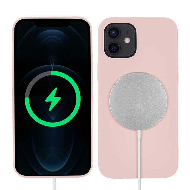 Apple iPhone 12 Kılıf Zore Silksafe Wireless Kapak