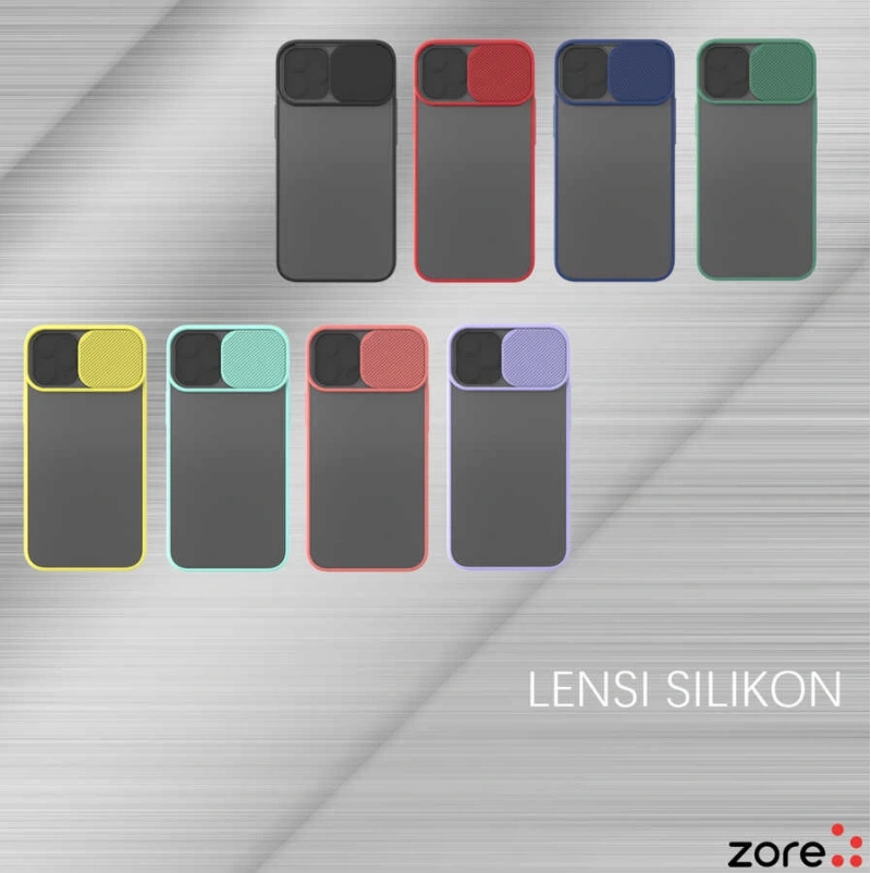 Apple iPhone 12 Mini Kılıf Zore Lensi Kapak