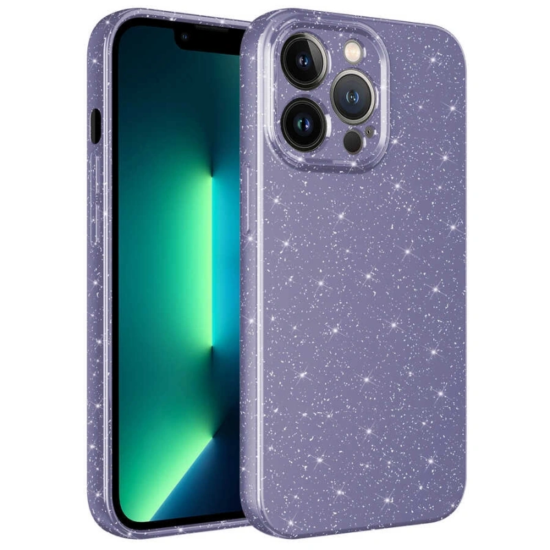 Apple iPhone 12 Pro Kılıf Kamera Korumalı Simli Lüks Zore Koton Kapak