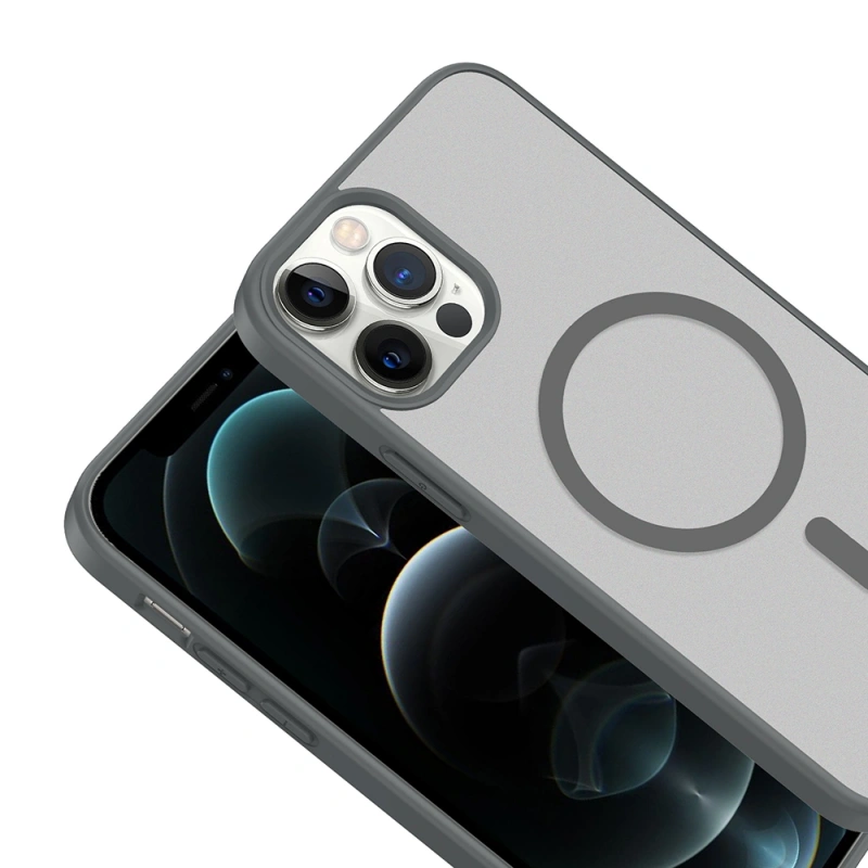 Apple iPhone 12 Pro Kılıf M-safe Şarj Özellikli Zore Babet Kapak