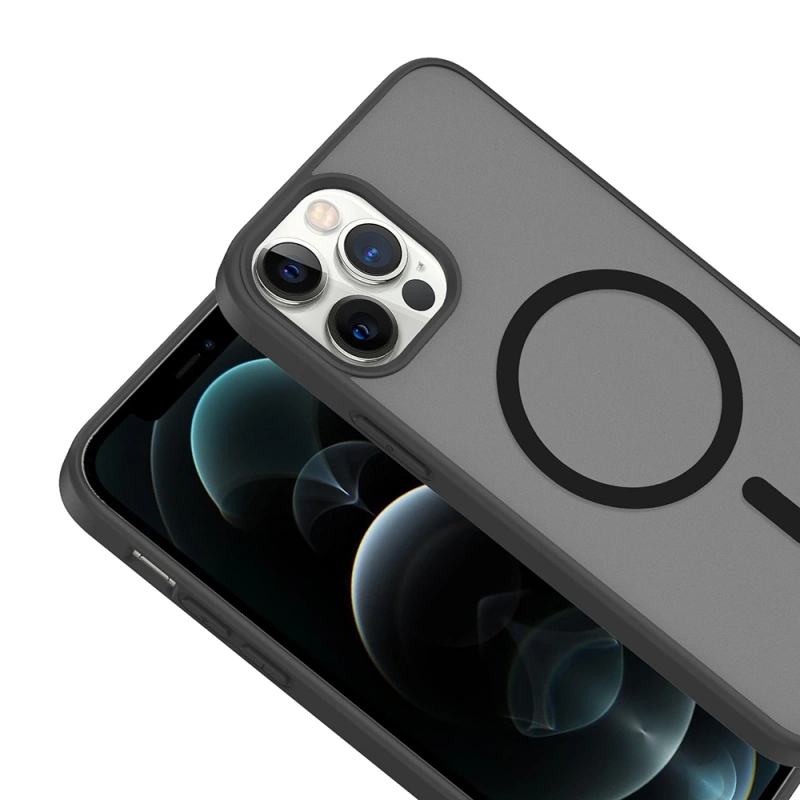 Apple iPhone 12 Pro Kılıf M-safe Şarj Özellikli Zore Babet Kapak