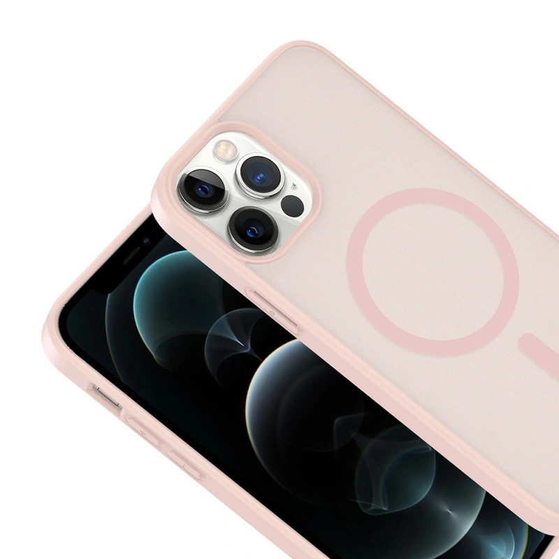 Apple iPhone 12 Pro Kılıf M-safe Şarj Özellikli Zore Babet Kapak