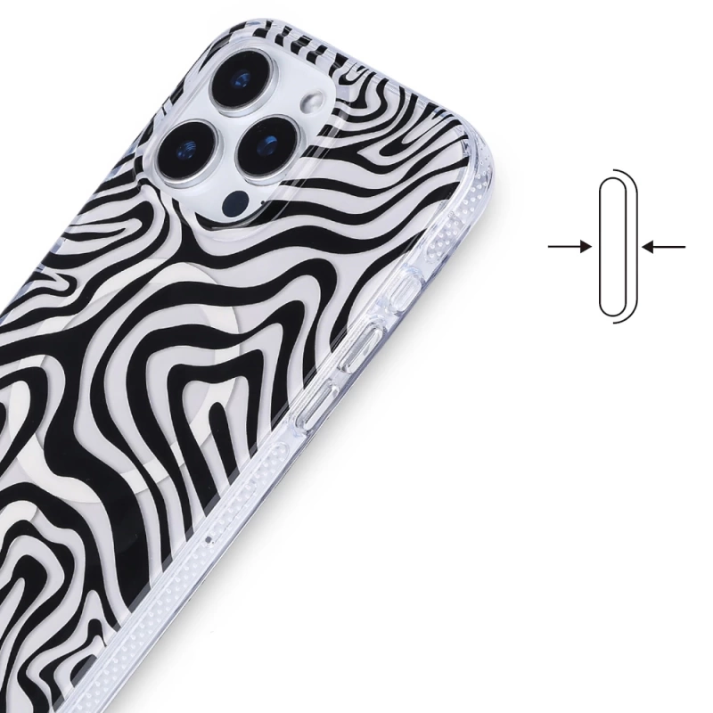 Apple iPhone 12 Pro Kılıf M-safe Şarj Özellikli Zore Jago Kapak