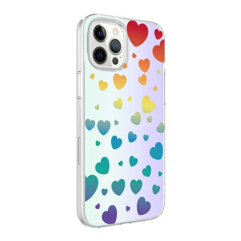 Apple iPhone 12 Pro Kılıf Zore M-Blue Desenli Kapak