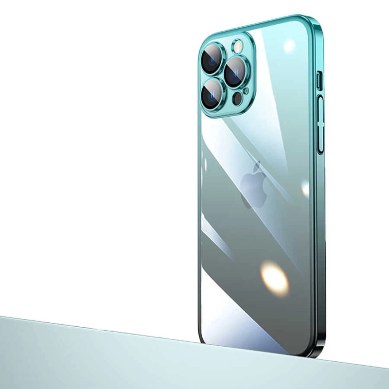 Apple iPhone 12 Pro Max Kılıf Parlak Renk Geçişli Kamera Korumalı Zore Senkron Kapak