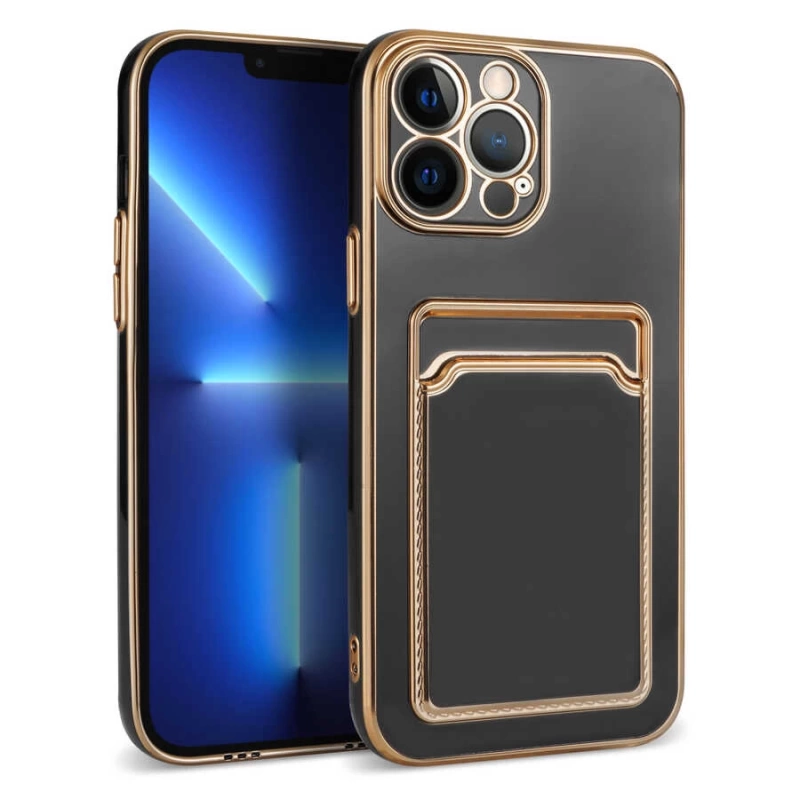 Apple iPhone 12 Pro Max Kılıf Zore Bark Kartlıklı Kapak