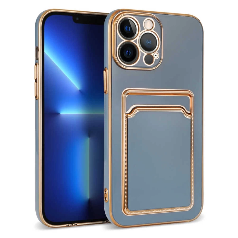 Apple iPhone 12 Pro Max Kılıf Zore Bark Kartlıklı Kapak