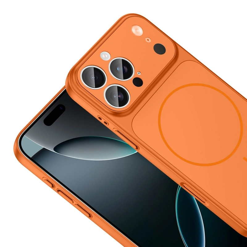 Apple iPhone 12 Pro Max Kılıf Zore M-Safe Şarj Özellikli Kamera Korumalı Formen Kapak