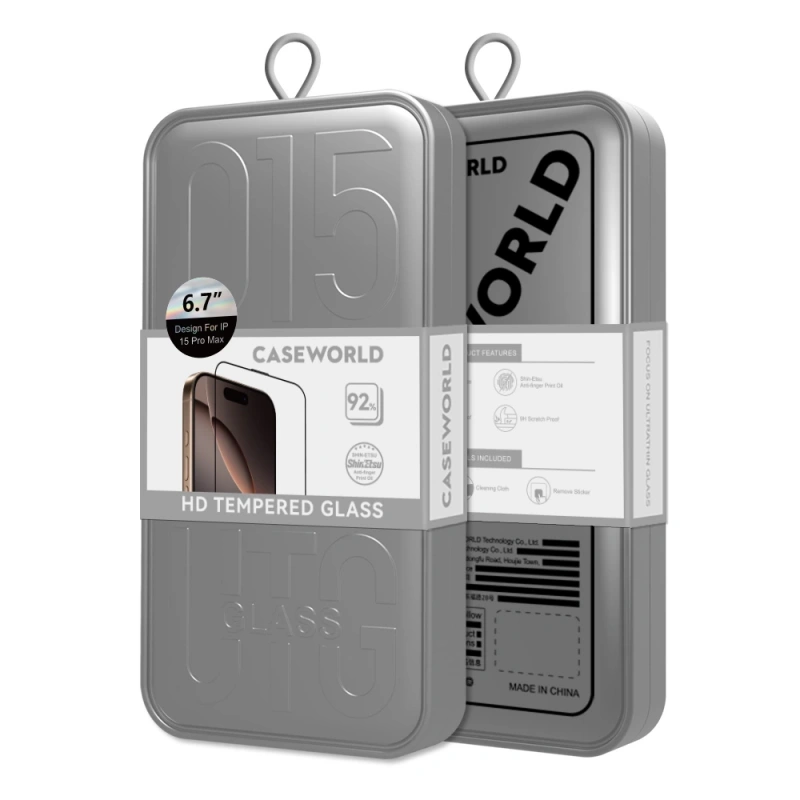 Apple iPhone 13 CaseWorld HD Serisi 0.33mm Temperli Cam Ekran Koruyucu